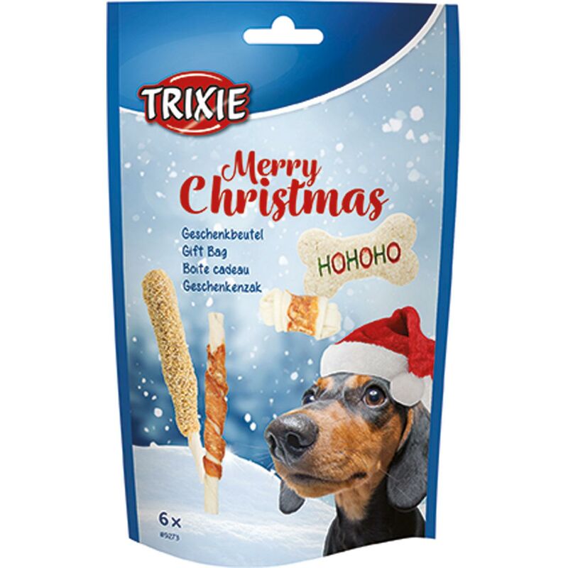 

Trixie Bolsa de Regalo de Navidad para Perros 200 g Snacks de premio navideño