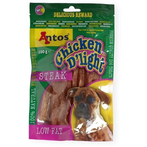 Snack para Perros Chicken D'Light Steak - 100g  Oferta exclusiva
