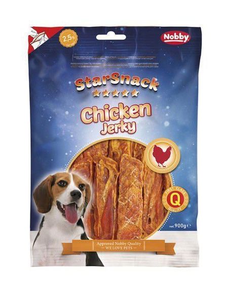 

Snack para perros Chicken Jerky 70g - Nobby