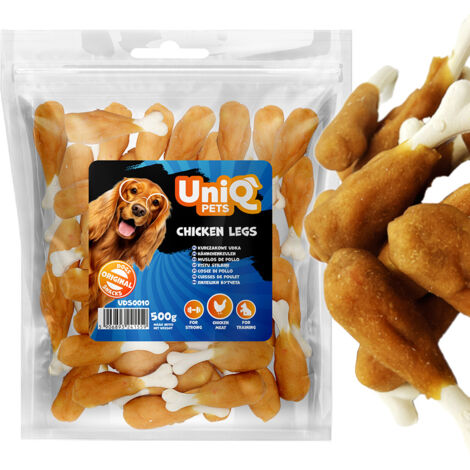 Snack per cani, cosce di pollo UniQ Pets 500g