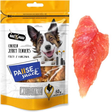 Snack per cani, filetto di pollo (94,4%) Hau&Miau 80g