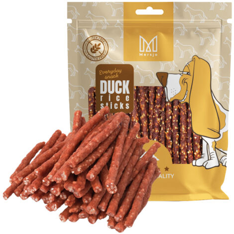 Snack per cani - Mersjo Kabanosy con anatra e riso 500 g