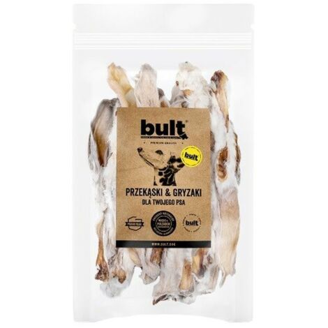 Snack per cani - orecchie di coniglio naturali da masticare con pelo, 20 pezzi. bult