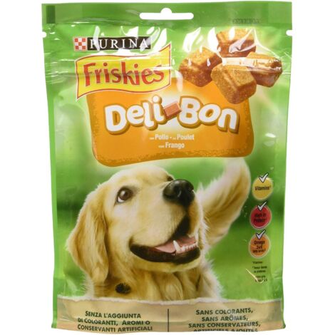 snack per cani purina friskies "deli-bon" con pollo 130 gr