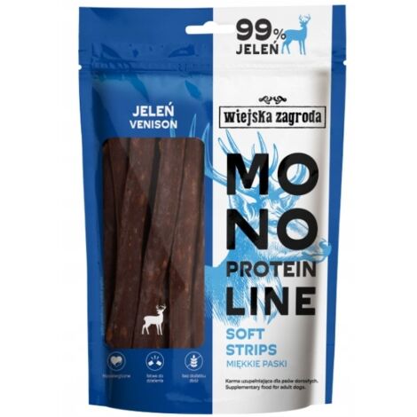 Snack per cani Rural Farm Monoprotein Soft Deer Strips 100 g