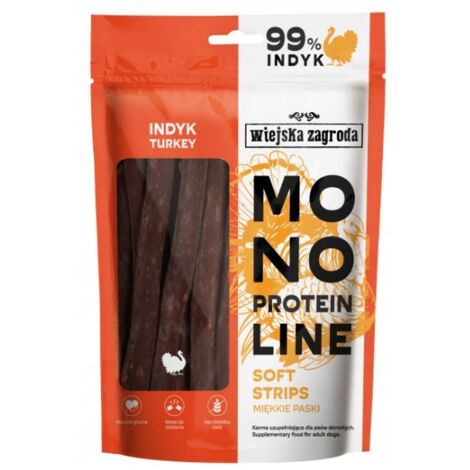 Snack per cani Rural Farm Monoprotein Soft Turkey Strips 100 g