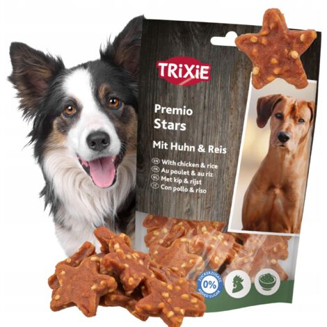 Snack per cani STARS POLLO E RISO Premio Star Trixie 100g