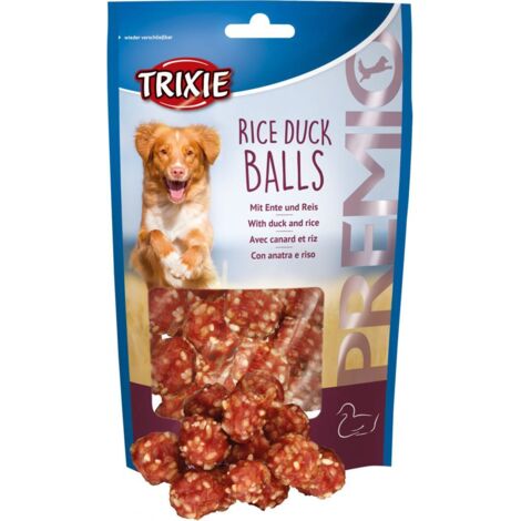 Snack per cani Trixie 80 g con anatra e palline di riso