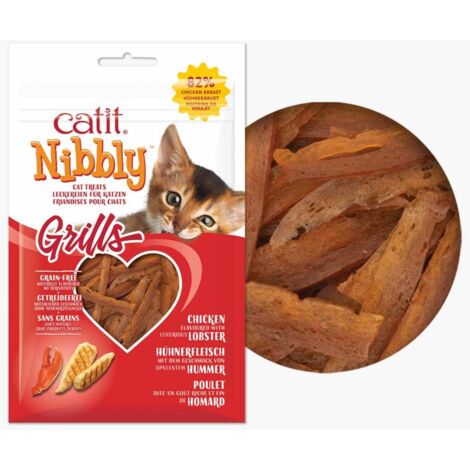 Snacks masticables para gatos Catit Nibbly Grills