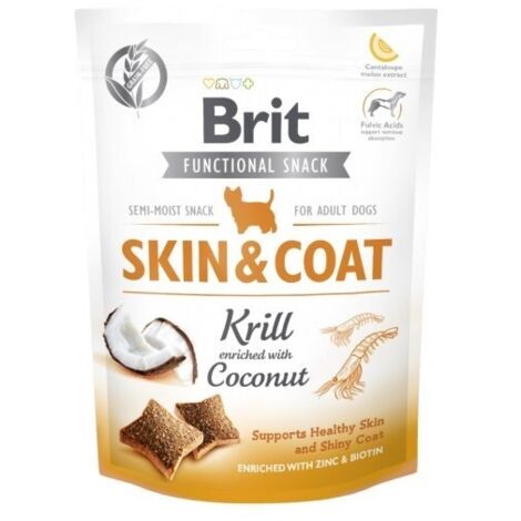SNACKS POUR CHIENS VAFO PRAHA S.R.O. BRIT DOG 150G SNACK SKIN & COAT KRILL COCONUT VAT008227