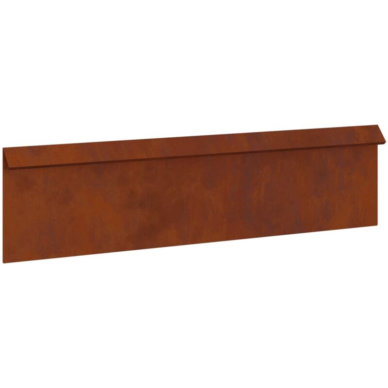 Snail Fence Rusty 100 X 3.5 X 25 Cm Weathering Steel Vidaxl