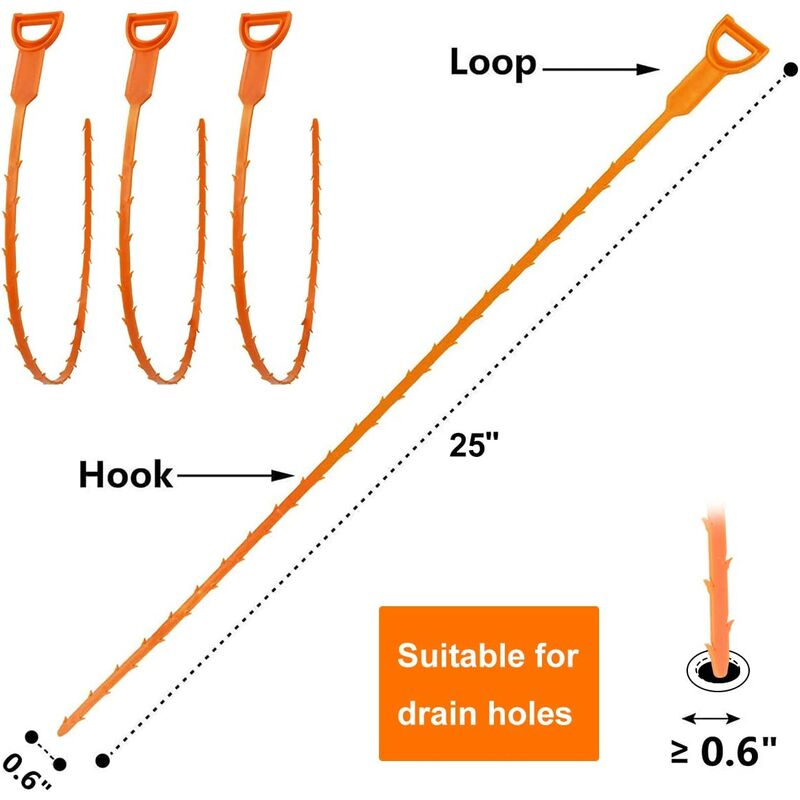 Snake Drain Hair Drain Remover Strumento per la