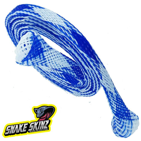SNAKE SKINZ proteggi e salva cavo blu-bianco - THE DUKE