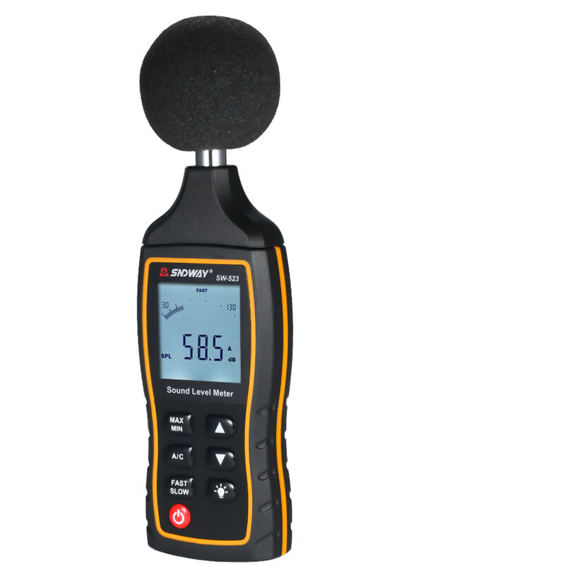High Accuracy LCD Digital Noisemeter Sound Level Meter 30-130dB Noise Volume Measuring Instrument - Sndway