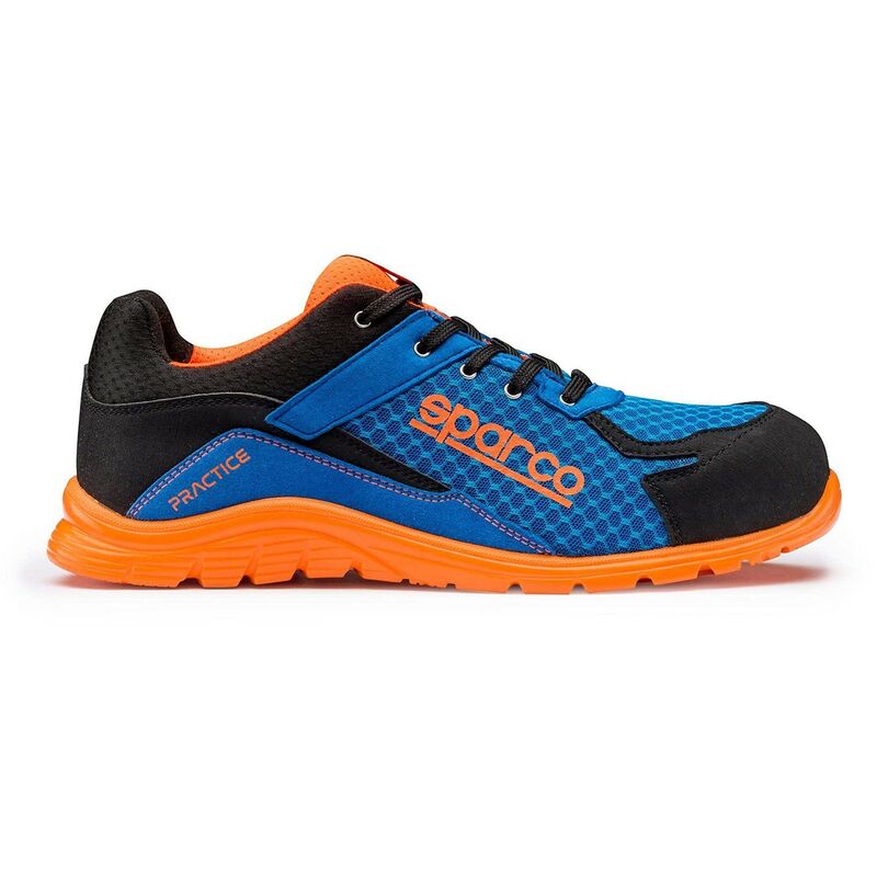Chaussure sécurité homme Sparco Practice S1P src - Bleu et orange - 43 (eu) - Bleu et orange