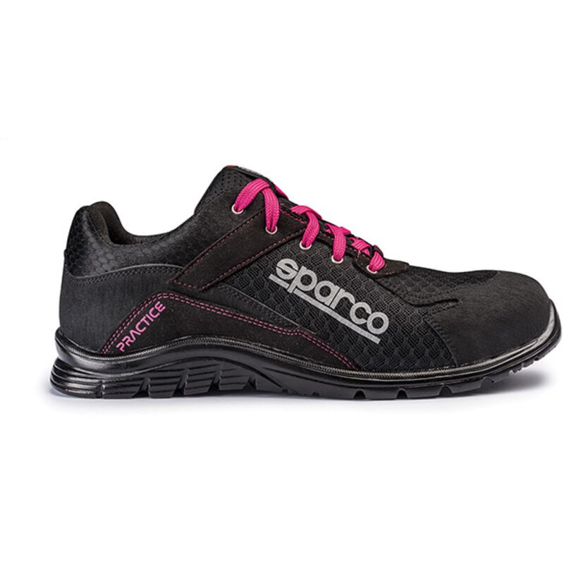Chaussures de sécurité Sparco practice jody esd S1P src (noir/fuchsia)
