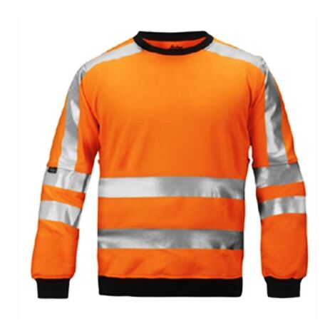 SNICKERS SUDADERA ALTA VIS. NARANJA-NEGRO
