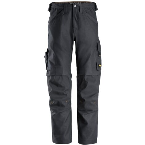 Snickers Workwear AllroundWork Canvas+ Stretch Arbeitshose 6324 Gr. 50 stahlgrau