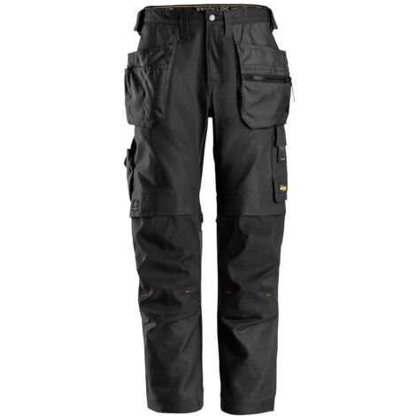 Snickers Workwear AllroundWork Canvas+ Stretch Arbeitshose mit Holstert. 6224 Gr. 48 schwarz