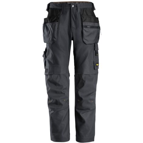 Snickers Workwear AllroundWork Canvas+ Stretch Arbeitshose mit Holstert. 6224 Gr. 52 stahlgrau