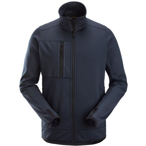 Snickers Workwear AllroundWork, Fleece Arbeitsjacke mit Reißverschluss 8059 Gr. XL stahlgrau