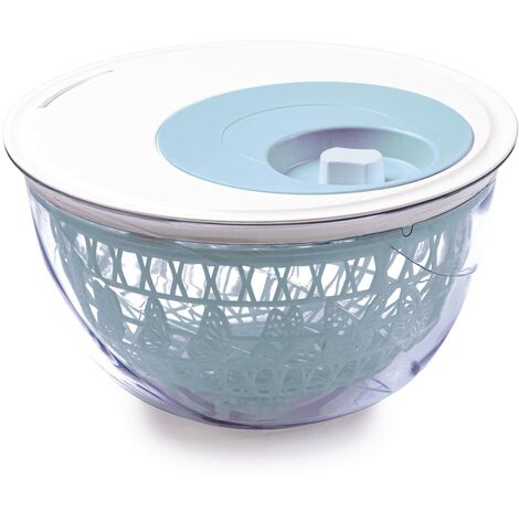 Snips , Centrifuga Scola Insalata, Madame Butterfly,4 LT, Bianco e Azzurro, Made in Italy