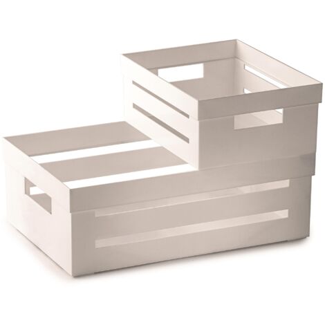 Snips, Set Cassetta Cucina 5+2 LT, Organizer Cucina, Cassetta Grande e Piccola, Colore Bianco , Made in Italy, Bpa Free