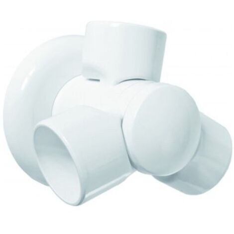 Snodo multifunzionale in plastica bianco
