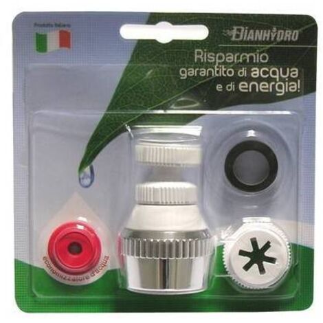 SNODOVITE COMPLETO DI ADATTATORE E GUARNIZIONE Cromo DH