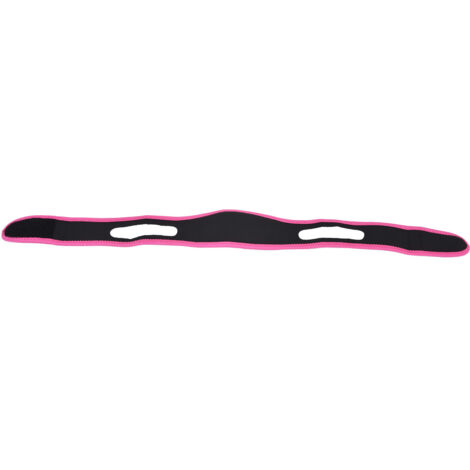 Snoring Stop Belt Adjustable Chin Strap Breathable Nylon Snoring Head Band for Men WomenRed Black