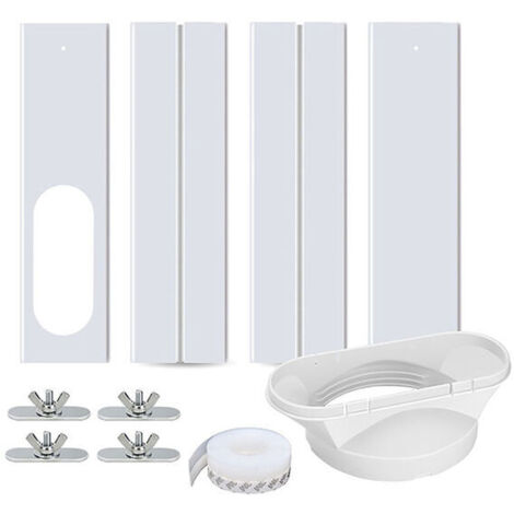 Snow-10 Pieces Window Vent Kit, Portable Air Conditioner Window Kit, Adjustable Window Seal for AC One, AC Replacement Window Kit Perfect Accessories for Compatible AC Unit