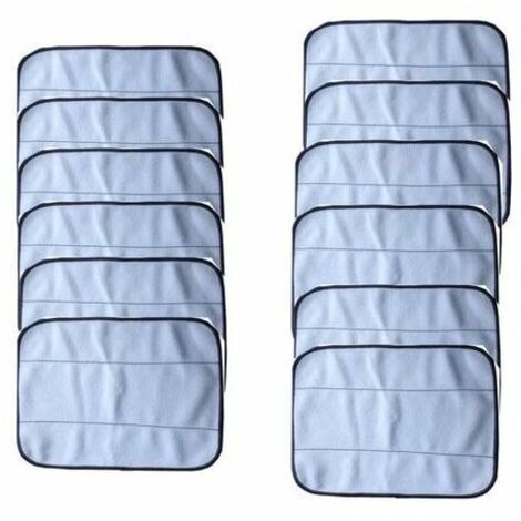 Snow 12pcs Dry & Wet Cloth Mop for iRobot Braava 380 380t 320 Mint 4200 Cleaner Robotic