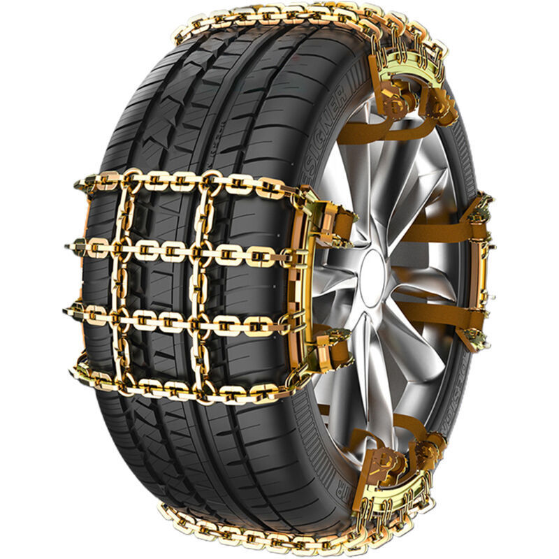 Snow Chains, Snow Chains, Anti-Slip Tire Chains for Cars, Snow Chains for Car Tires, SUVs, Trucks (2).