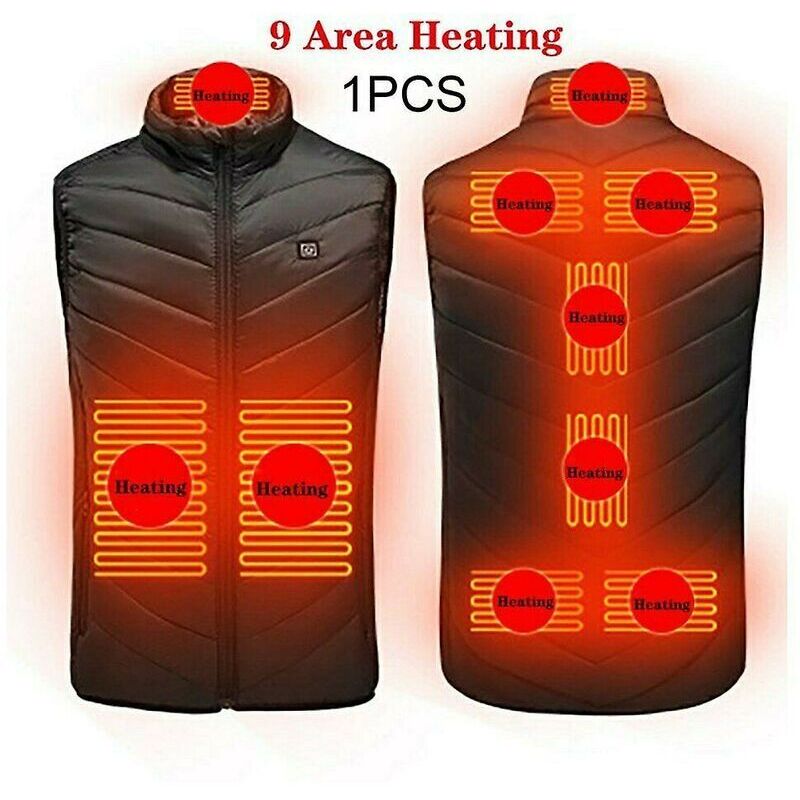 Neige - Snow-Men Electric Vest Heated Jacket Cloth Usb Warm Up Heating Pad Body Warmer Winter