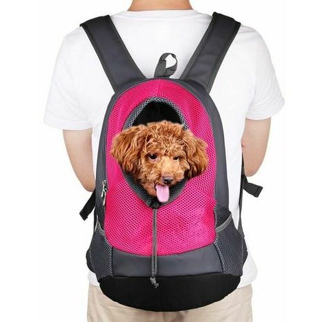 Cat Dog Carrier Bag Breathable Shoulder Bag For Small Pet Carrier Soft  Lightweight Comfortable For Travel By Car Train Airplane(pink,  L-48x25x33cm)