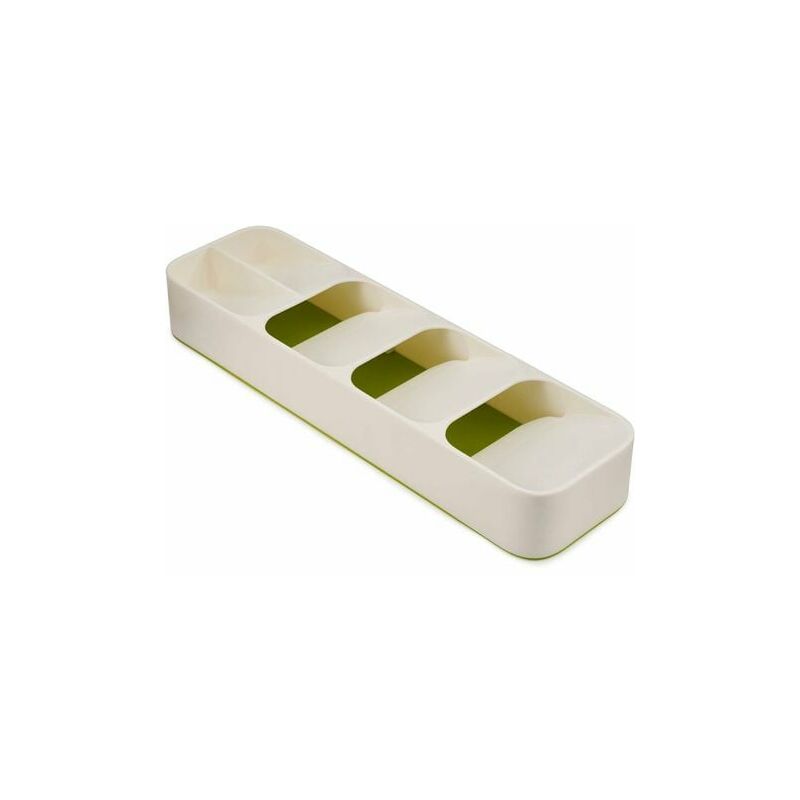 Snow-Range Covered for Compact Drawer, Drawer Organizer, White/Green, 5.7 x 39.5 x 11 cm