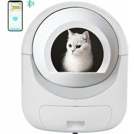 Snow-Smart selbstreinigende Katzentoilettenhäuser, XSecure/Geruchsentfernung/APP-Steuerung, elektrische selbstreinigende Katzentoilette für mehrere Katzen