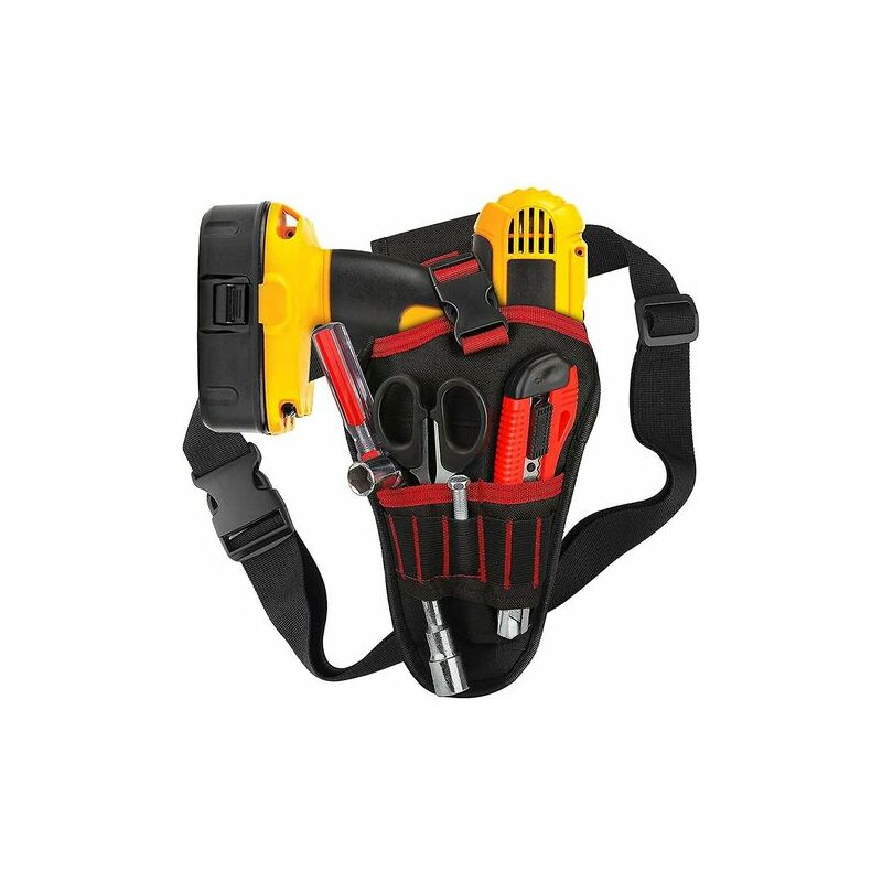 Snow-Tool Bag with Adjustable Belt, Waterproof Oxford Multifunctional Tool Bag, Drill
