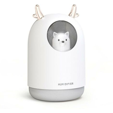 SnowPortable Cool Mist Humidifier - 300ml Usb Mini Air Humidifier with Humidifier Sticks, Humidifier