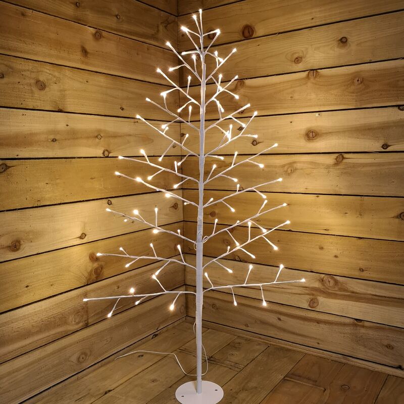 Indoor Outdoor 1.2m Angel Tree With 96 Warm White LEDs - Snowtime