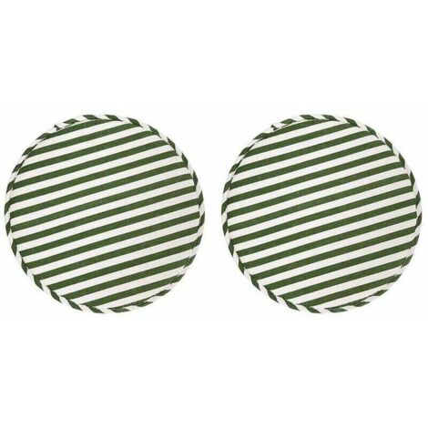 SNQ – Coussins de chaise ronds antidérapants – Lot de 2 – Mousse à mémoire de forme – 33 cm pour tabourets hauts et chaises de bistro