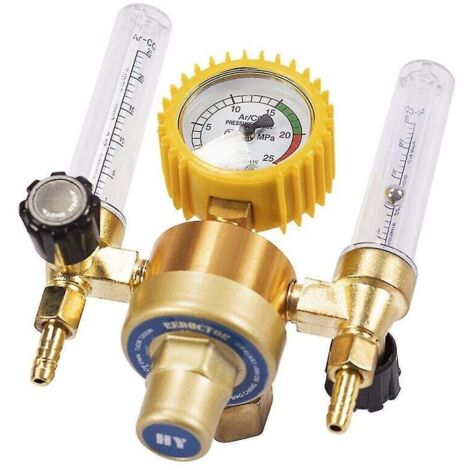 SNQ – Détendeur gaz Argon CO2 – Réducteur de pression pour soudage Mig Tig – Débitmètre double tube – Vanne de contrôle métal