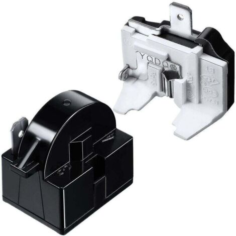 SNQ – Relais de démarrage PTC 4,7 Ohm – Protecteur de surcharge pour réfrigérateur – Installation facile – Compatible mini-réfrigérateurs - 6750c-0005p-sfygv