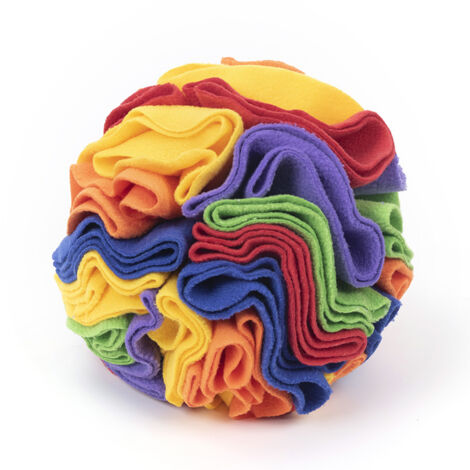 Snuffle Ball per cani, diametro 20 cm, palline intelligenti per cani, giocattoli da masticare lavabili per cani - iridescenti