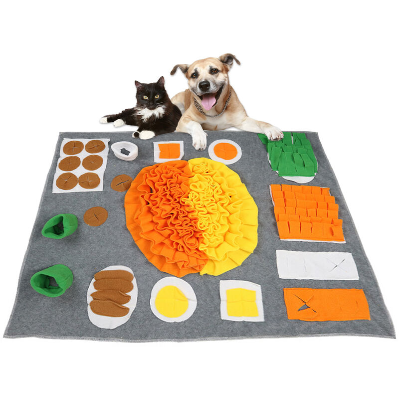 Snuffle Tapis De Chien Nosework Pour Chiens Grand Rongeur Nourrir Mat Jeu Naturel Butinage Encourager