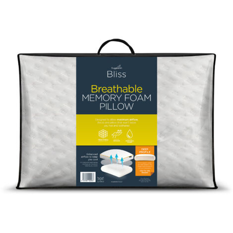 Snuggledown Bliss Extra Deep Breathable Pillow, Firm Support, 1 Pack