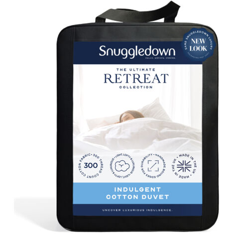 Snuggledown Retreat Indulgent Cotton Duvet, 10.5 Tog, Double