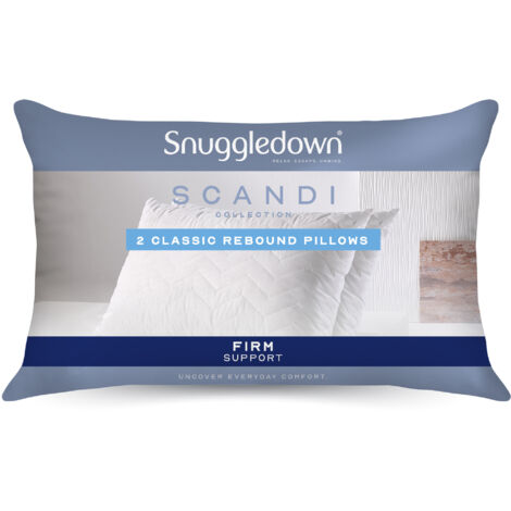 Snuggledown Scandi Rebound Pillow, Firm Support, 2 Pack