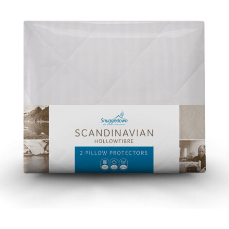 Snuggledown Scandinavian Pillow Protector, 2 Pack