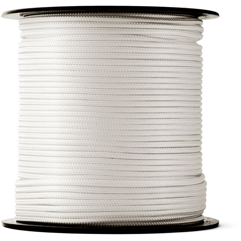 Corde en nylon (1mm, 500M, blanc)- Corde de maçon robuste avec un matériau en nylon solide- Résistance à la Rupture 30kg - Snuro